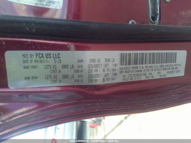 1C4PJMCXXKD217661 Jeep Cherokee Latitude