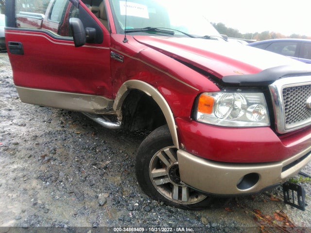 2008 FORD F-150 LARIAT VIN: 1FTPX12V48FC13017