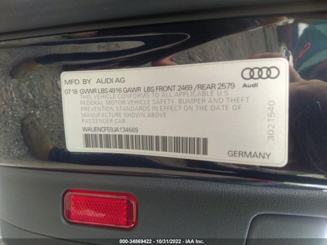 2018 Audi A5, VIN: WAUENCF59JA134669