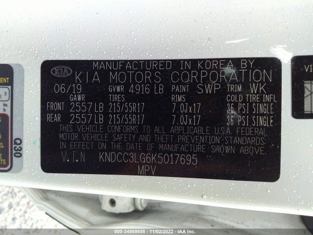 2019 Kia Niro, VIN: KNDCC3LG6K5017695