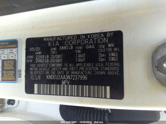 2022 Kia Seltos, VIN: KNDEU2AA3N7237996