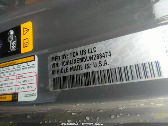 1C4HJXEM5LW288474 Jeep Wrangler Unlimited Sahara Altitude