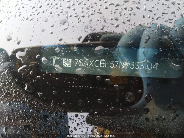 2022 Tesla Model X, VIN: 7SAXCBE57NF333104