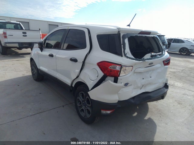 2018 FORD ECOSPORT S VIN: MAJ3P1RE8JC215063