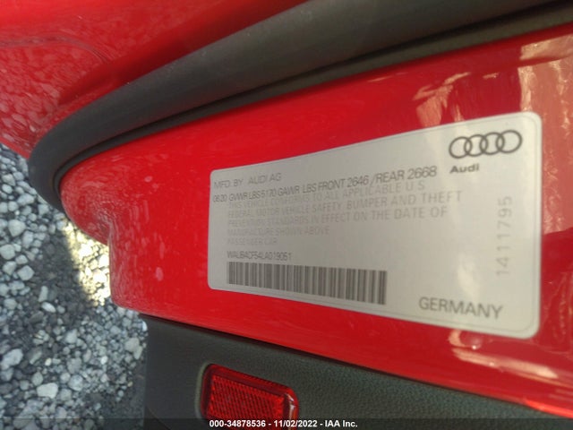 2020 Audi S5, VIN: WAUB4CF54LA019051