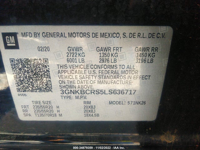 Chevrolet Blazer Lt 2020 3GNKBCRS5LS636717 Image 10