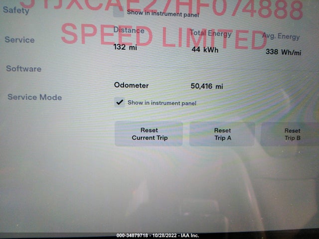 2017 Tesla Model X, VIN: 5YJXCAE27HF074888