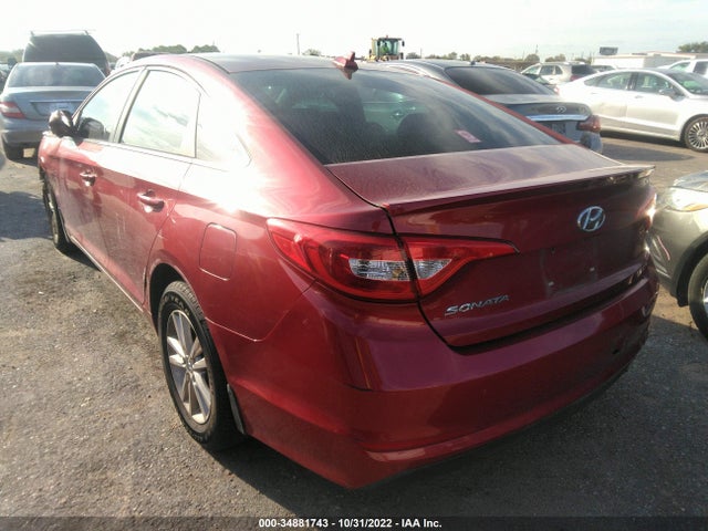 2015 HYUNDAI SONATA 2.4L SE VIN: 5NPE24AFXFH184031