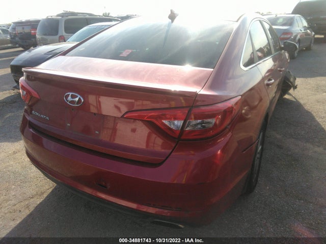 2015 HYUNDAI SONATA 2.4L SE VIN: 5NPE24AFXFH184031
