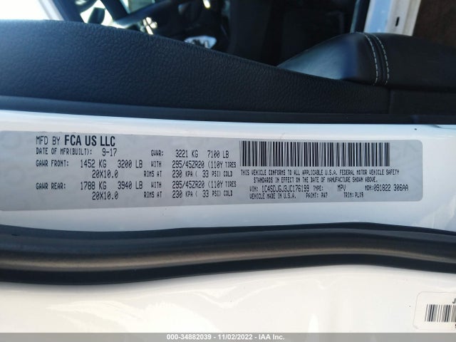 Dodge Durango Srt 2018 1C4SDJGJ3JC176199 Image 10