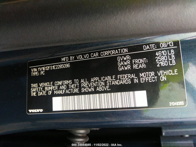 Volvo S60 T5 2014 YV1612FS1E2285096 Image 10
