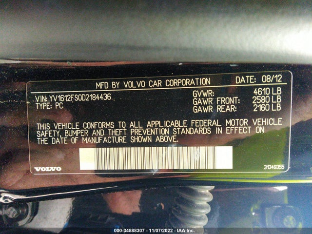 Volvo S60 T5 2013 YV1612FS0D2184436 Image 9