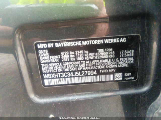 WBXHT3C34J5L27994 BMW X1 Xdrive28i