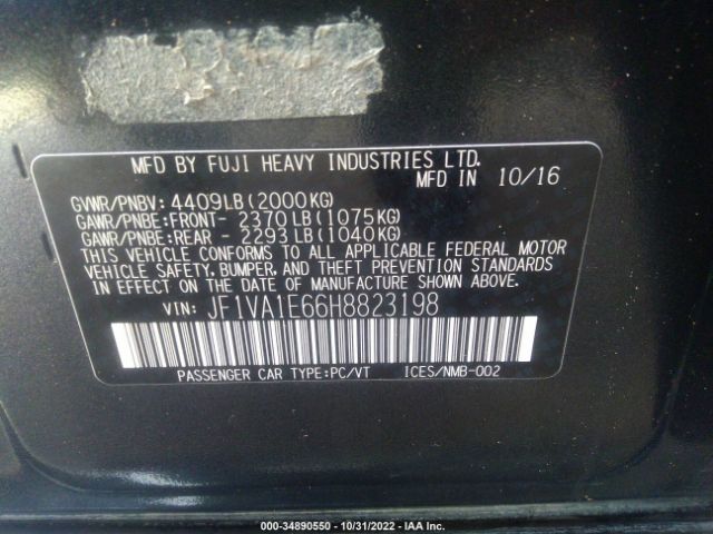 JF1VA1E66H8823198 Subaru Wrx Premium