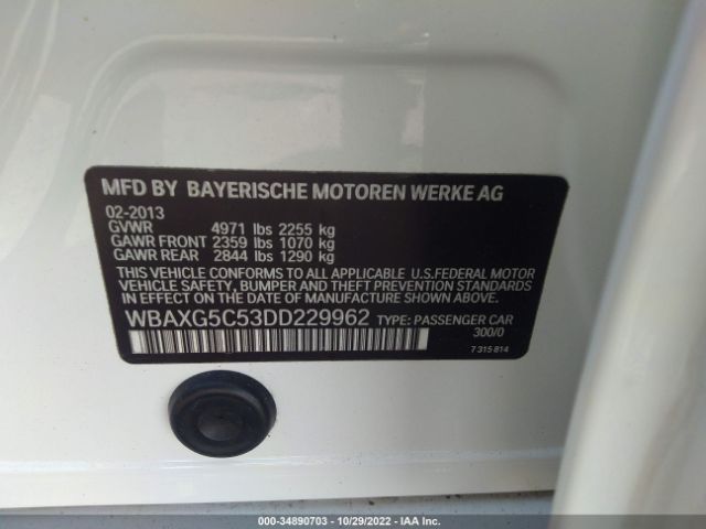 WBAXG5C53DD229962 BMW 5 Series 528i