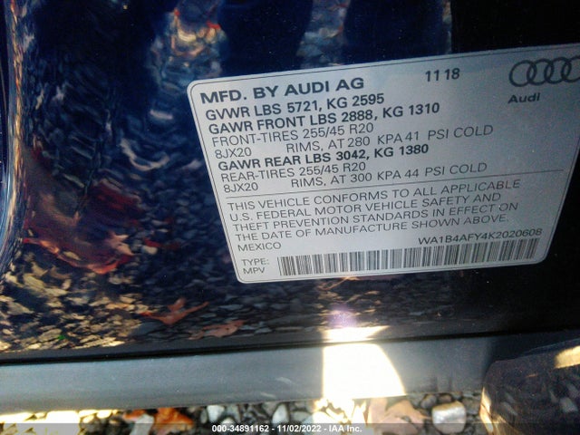 Audi Sq5 Premium Plus 2019 WA1B4AFY4K2020608 Image 9