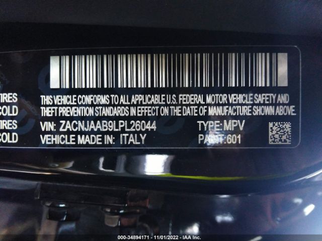 ZACNJAAB9LPL26044 Jeep Renegade Sport