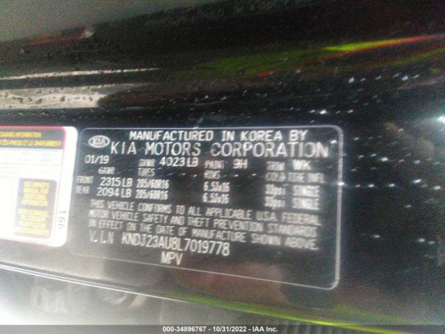 KNDJ23AU8L7019778 KIA SOUL LX