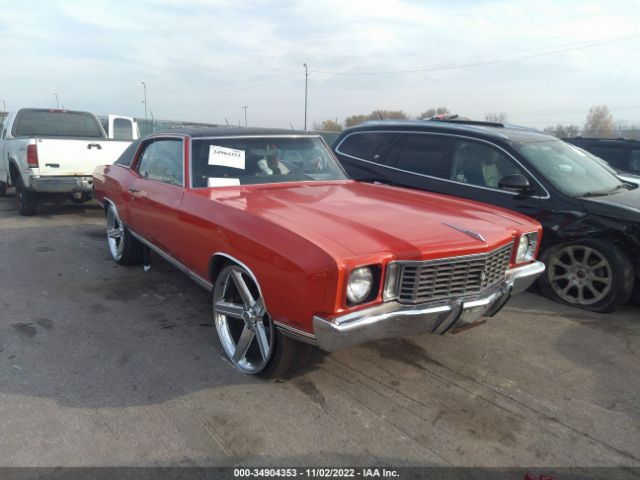 1972 CHEVROLET MONTE CARLO VIN: 00001H57J2B700920