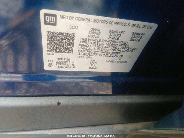 GMC Terrain Sle 2022 3GKALTEV0NL212879 Image 9