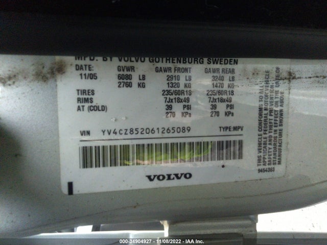 YV4CZ852061265089 Volvo Xc90 4.4l V8