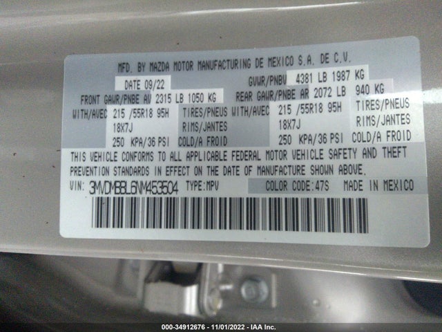 2022 Mazda CX-30, VIN: 3MVDMBBL6NM453504