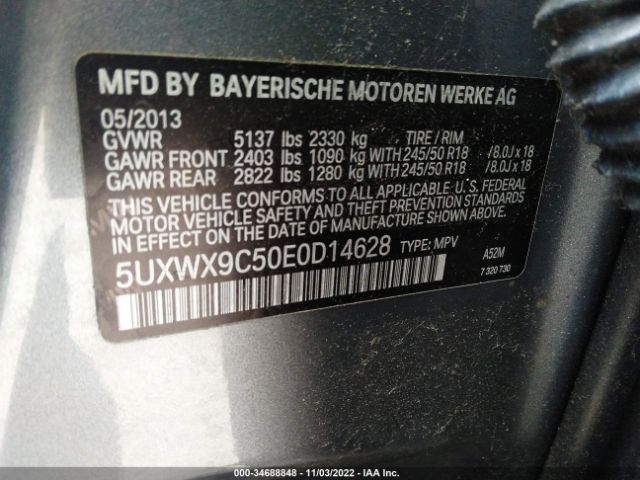 5UXWX9C50E0D14628 BMW X3 Xdrive28i