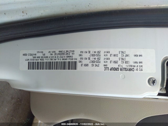 2C4RC1BG0ER447102 Chrysler Town & Country Touring