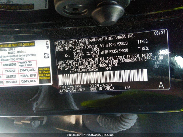 Lexus RX 2021 2T2SZMDA0MC308057 Image 9