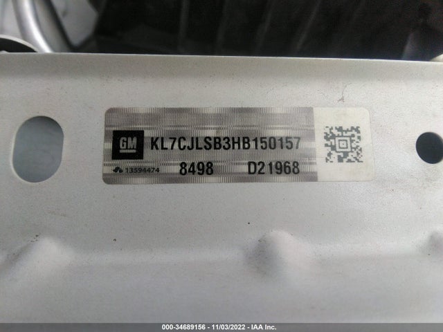 2017 Chevrolet Trax, VIN: KL7CJLSB3HB150157