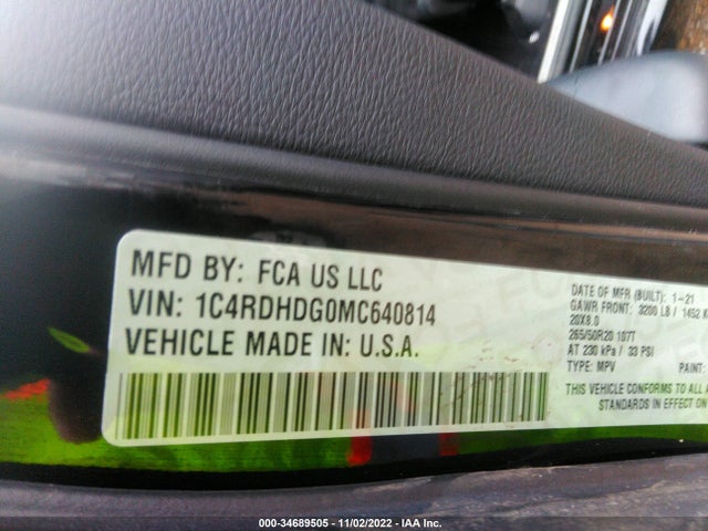 Dodge Durango Gt Plus 2021 1C4RDHDG0MC640814 Image 9