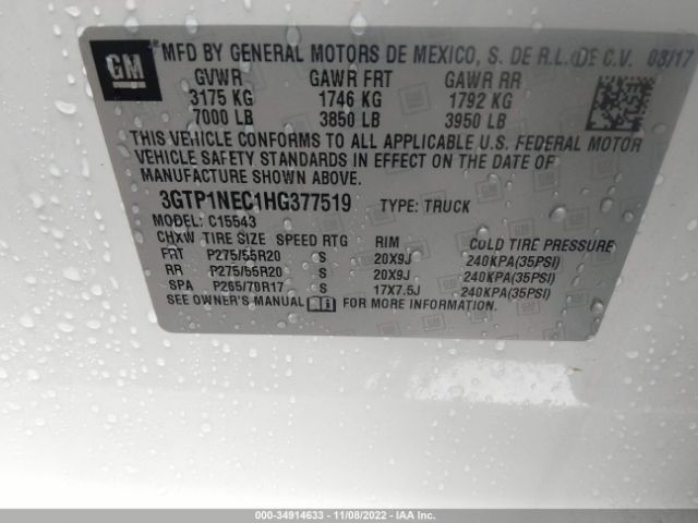 3GTP1NEC1HG377519 GMC Sierra 1500 Slt