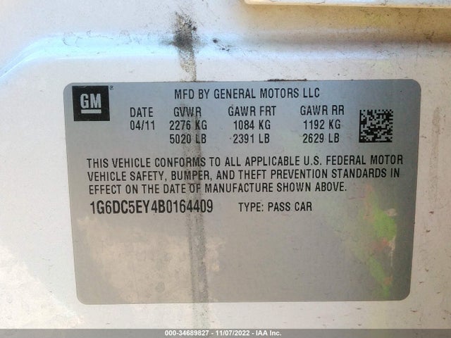 Cadillac CTS SEDAN 2011 1G6DC5EY4B0164409 Image 9