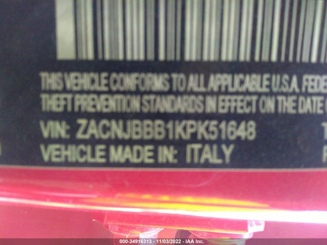 Jeep Renegade Altitude 2019 ZACNJBBB1KPK51648 Image 9