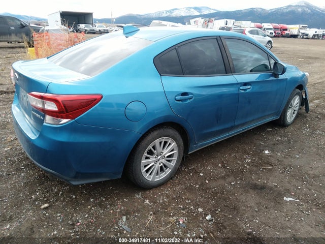 2018 SUBARU IMPREZA PREMIUM VIN: 4S3GKAB60J3601604