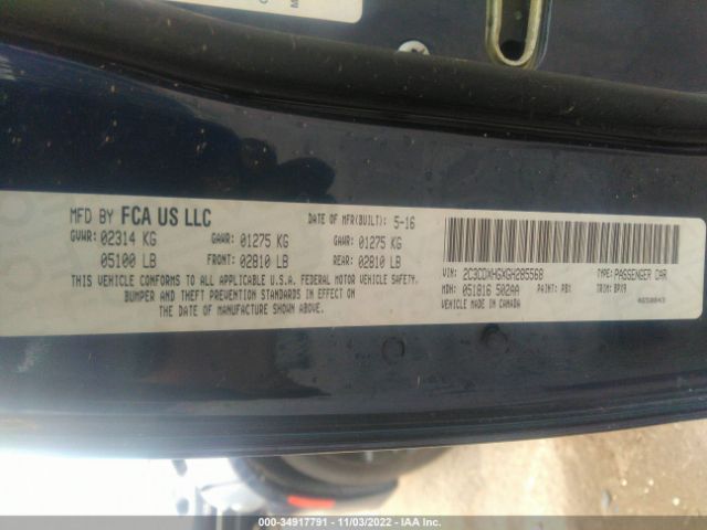 2C3CDXHGXGH285568 Dodge Charger Sxt