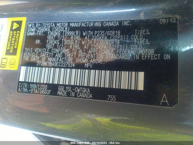 Lexus RX 350 2014 2T2BK1BA9EC227534 Image 11