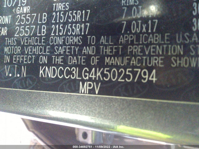 2019 Kia Niro, VIN: KNDCC3LG4K5025794