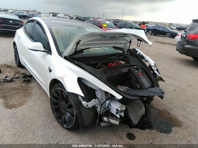 2022 TESLA MODEL 3 PERFORMANCE VIN: 5YJ3E1EC1NF204399