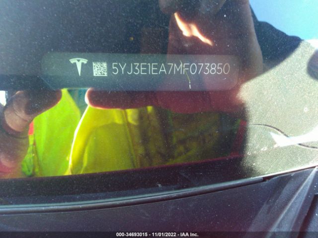 5YJ3E1EA7MF073850 Tesla Model 3 Standard Range Plus