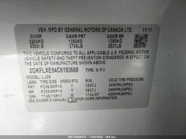 2GKFLXE54C6193669 GMC Terrain Slt-2