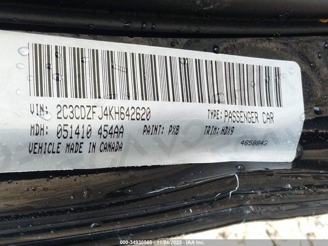 Dodge Challenger R/t Scat Pack 2019 2C3CDZFJ4KH642620 Image 11