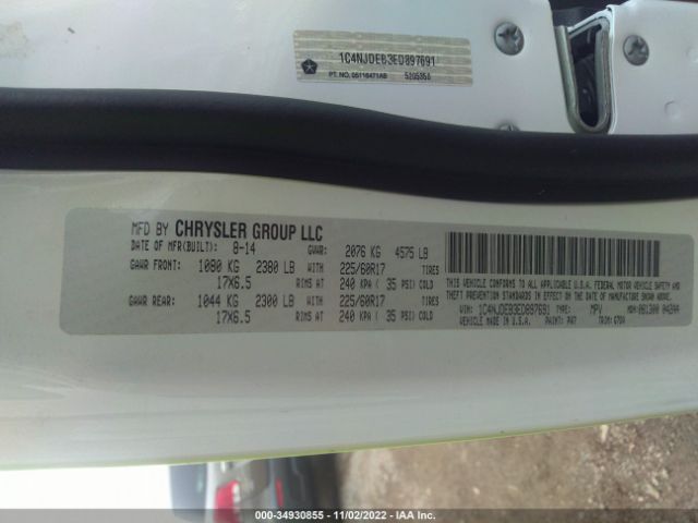 1C4NJDEB3ED897691 Jeep Compass Latitude