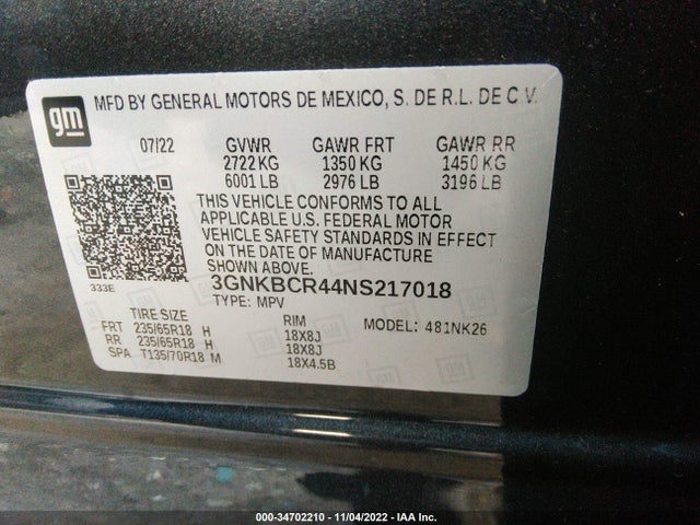 Chevrolet Blazer Lt 2022 3GNKBCR44NS217018 Image 9