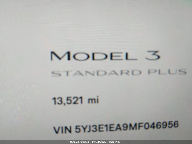 Tesla MODEL 3 2021 5YJ3E1EA9MF046956 Image 8