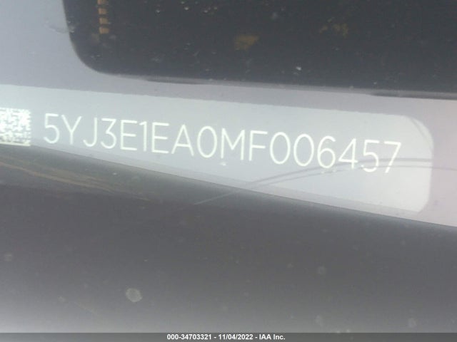 Tesla MODEL 3 2021 5YJ3E1EA0MF006457 Image 9