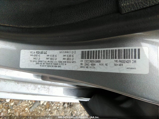 Chrysler 200 Limited 2016 1C3CCCAB2GN160680 Image 9