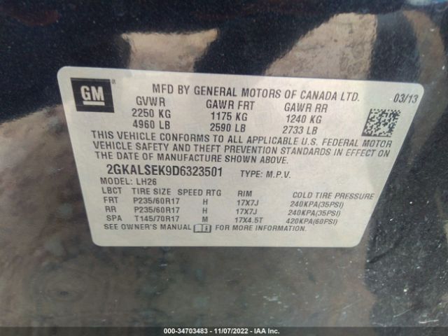 2GKALSEK9D6323501 GMC Terrain Sle