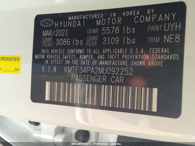 2021 Genesis G90, VIN: KMTF34PA2MU092252