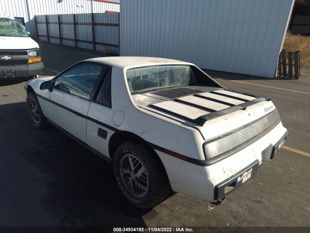 1984 PONTIAC FIERO SPORT VIN: 1G2AM37R4EP255803
